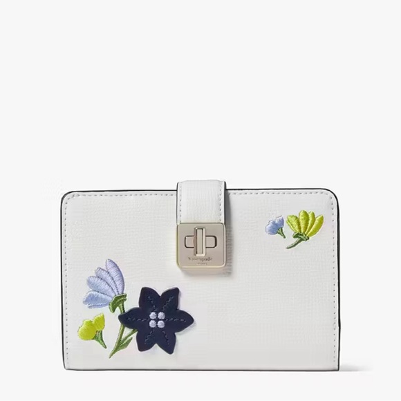 kate spade Handbags - Kate Spade Phoebe floral appliqué medium wallet
